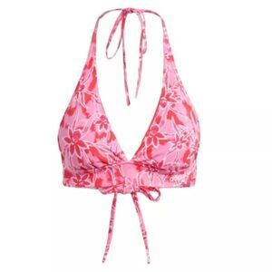Adidas AOP Island Club Bralette Pink Floral Fabric Top Summer Deadstock NWT XS